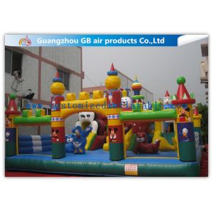 Popular Inflatable Theme Park Kids Bouncy Castle Carnival Games For Jumping