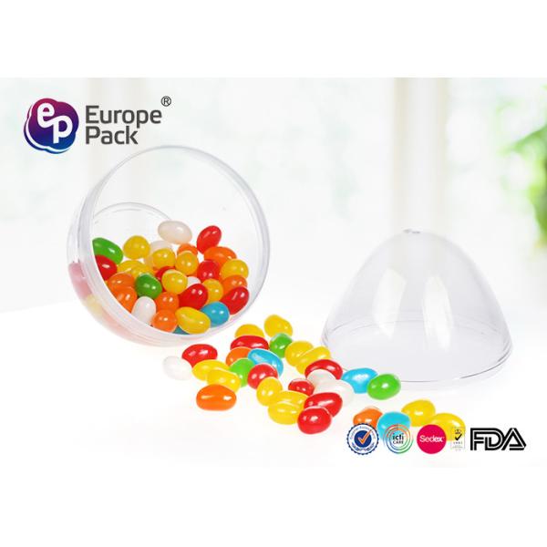 Buy ISO9001 Round Dessert Cups 36g Clear Plastic Egg Shape Container at wholesale prices