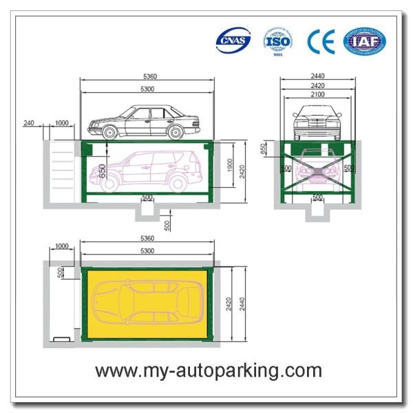 Quality Underground Parking Garage Design/Double Stack Parking System/Hydraulic Stacker/Garage Storage Solution for sale