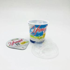 Container Set Plastic 125g Yogurt Cup With Custom Shrink Label