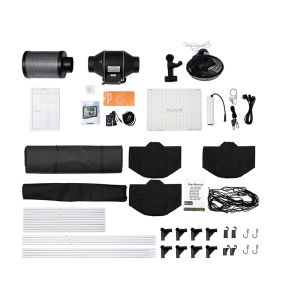 80x80x180cm Growbox Complete Set Full Spectrum 150W LED Grow Lamp Hydroponics