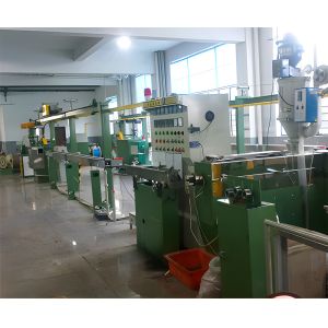 Single screw plastic extrusion line for wire and cables Wire and cable extrusion