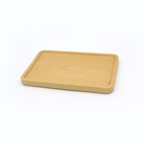 300mm X 200mm Polished Wooden Serving Tray Beech Wood Fruit Tray