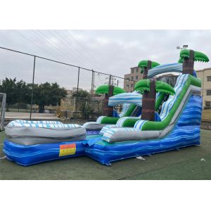 0.55mm PVC Tarpaulin Inflatable Water Games With Slides