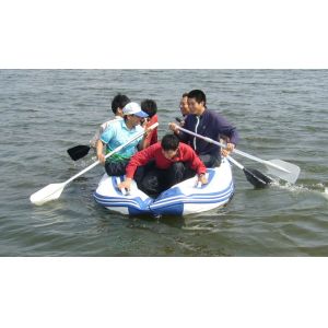 White And Blue 2.9m Four Person Foldable Inflatable Boat With CE Approved
