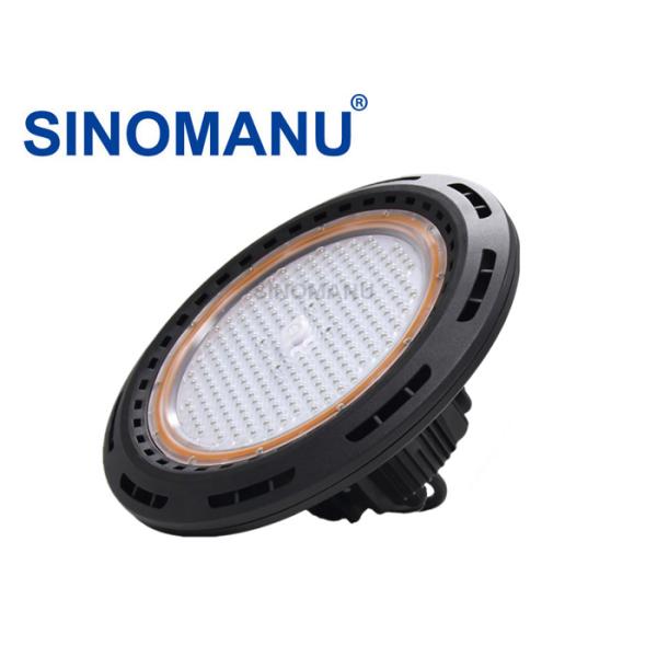 150 LM/W Black Led High Bay Factory Lights Heat Dissipation 3030 SMD Led