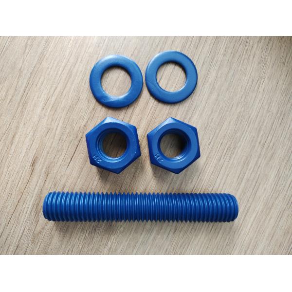 Buy Good Partner for Stud Bolt c/w 2 Heavy Hex Nuts & 2 Plain Washers Totally with PTFE Coating Finish at wholesale prices