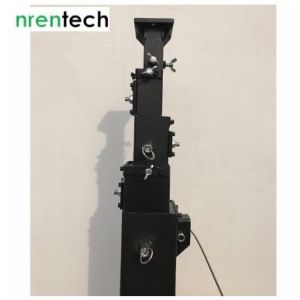 10m galvanized manual crank telescopic mast-steel telescopic mast-manual