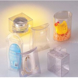 Perfume Cosmetic Packaging Box Folding PET PVC PP Clear Plastic