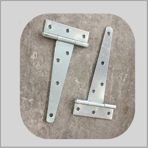 4" 1.4mm Zinc Plated T Strap Hinges Wide Application Gp Surface Treatment