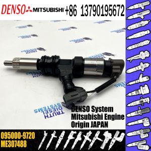 China ME307488 injector for Mitsubishi Fuso Fighter 6M60, 6M60T fuel injector 095000-9720 on sale