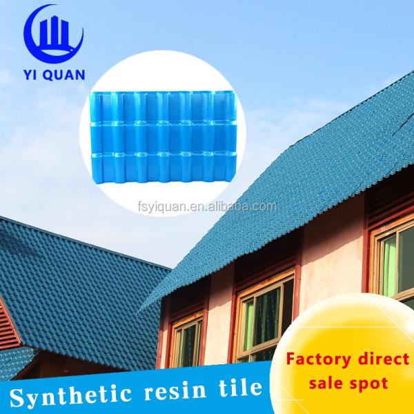 Buy ASA Resin Coated Spanish Style Roof Tiles Custom Length at wholesale prices