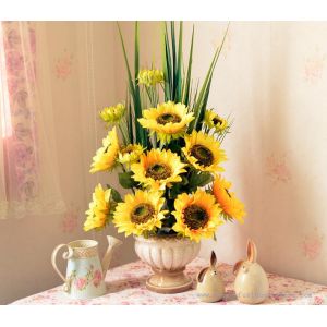 Potted Sunflower Arrangement for Sale