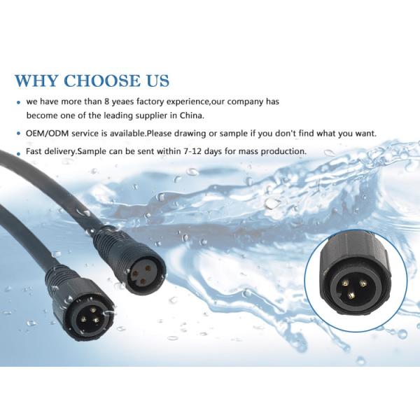 IP68 M19 Nylon Encapsulated Male And Female Outdoor Waterproof Cable Connector