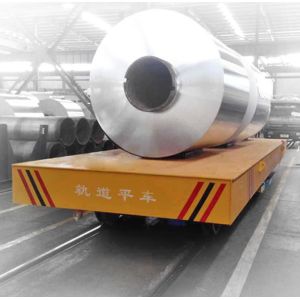 63 Ton Heavy Load Steel Tube Handling Flat Bed Cart For Transporting Heavy