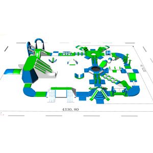 Lake / Beach / Sea Inflatable Water Park Equipment 3 Years Warranty