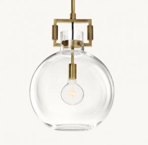 Quality 110-240V Suspended Pendant Light Machinist Glass Globe Pendant for sale