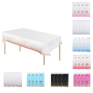 Custom Logo 137x274cm PE Spandex Tablecloth For Hotel