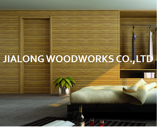 Decorative Sliced Thin Grain Zebrano Quarter Cut Wood Veneer Sheet Plywood