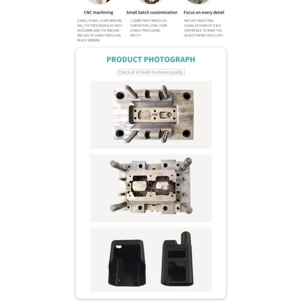 Plastic Injection Mould For Customized Shapes ABS Plastic Parts Manufacturing Process