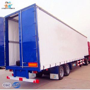 Multifunction Advertising 40ft FUWA Axle Curtain Side Trailers