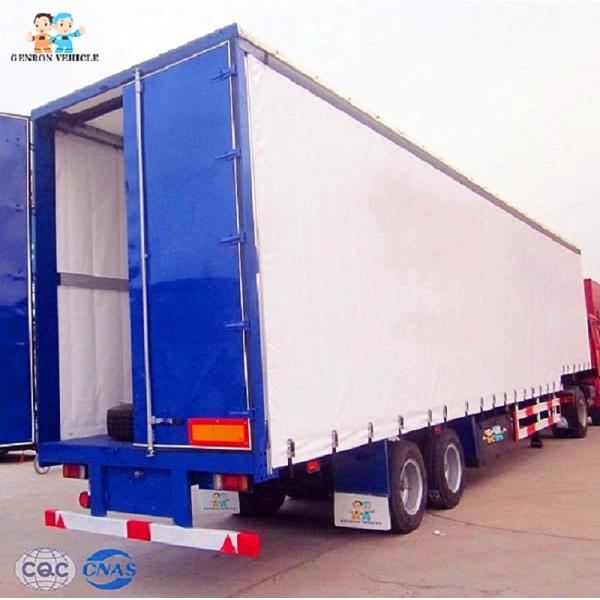 Buy Multifunction Advertising 40ft FUWA Axle Curtain Side Trailers at wholesale prices