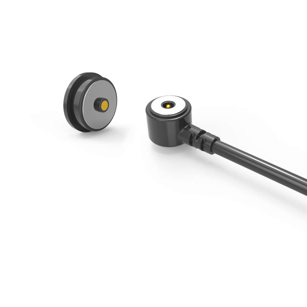 Dia 10.0mm Round Male And Female Magnetic Dc Cable Connector With Micro