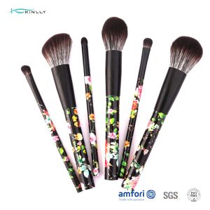 6pcs PVC Box Plastic Makeup Brushes For Blush