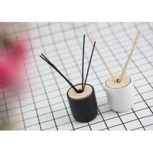 Simple Style Home Reed Diffuser Matte Painting Round Glass Bottle With Oem
