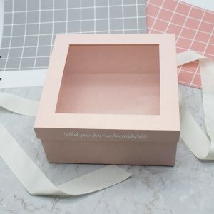 Hard Paper Box Packaging With Window / Custom Oem Odm Window Paper Box