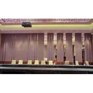 Melamine Finish Folding Classroom Office Partition Walls With Movable Aluminium