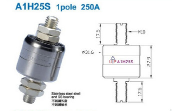 A1H25S mercury slip rings 1poles/250A