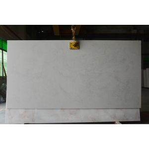 Impact Resistance Natural White Quartz Honed Finished 6.5 Mohz Hardness For