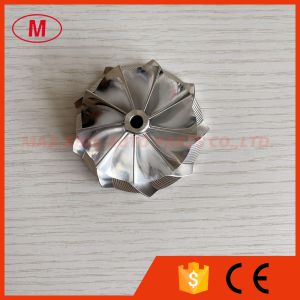 Quality K16 51.03/61.98mm 9+0 blades high performance turbo aluminum 2618/milling/ billet compressor wheel for turbo for sale