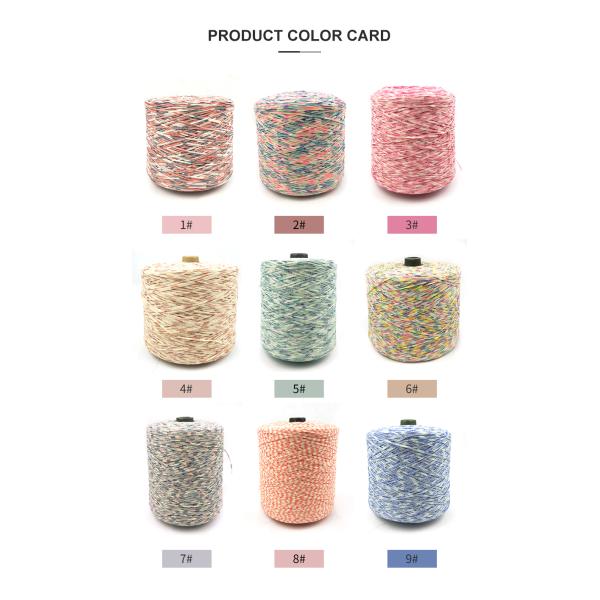 Multiple Braided Space Dyed Yarn 70% Cotton 30%Nylon Yarn Knitting