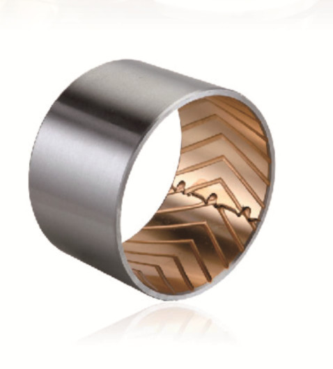 Buy Groove Split Bimetal Wrapped Bearings Steel Backing Copper Plating at wholesale prices