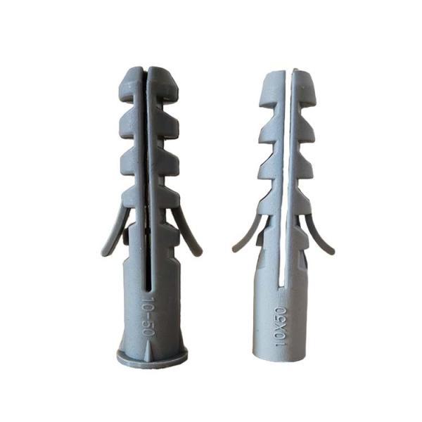 Buy 8*40mm Plastic Expansion Anchor Gray Wall Plug Rigid at wholesale prices