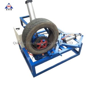 Higher Efficiency Automatic Car Tire Double Sidewall Cutting Machine / Tire Ring