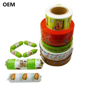 Sausage Plastic Casings Custom Wholesale Flexography Printing Color Plastic