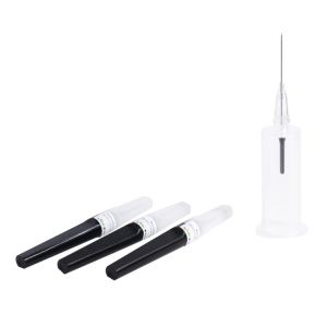 Disposable Black Flashback Blood Collection Needle 23G Guage Easier Penetration