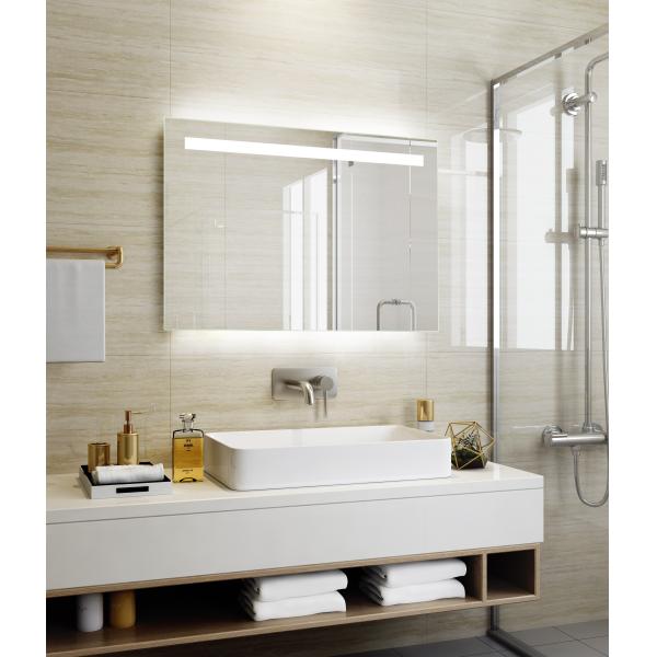 Silver Lenses Material Modern Wall Mounted Smart Mirror with Touch Switch Oval 60cm 3