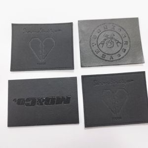 Wholesale Customize Embossed Leather Patch PU Leather Patches Embossed Garment