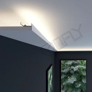 Edge Banding Aluminium LED Profile Channel 36*22mm Customized Length