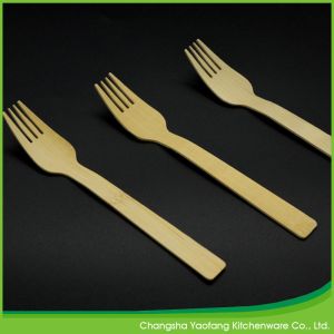 Biodegradable Eco Friendly 170mm Disposable Bamboo Knives ,Forks Spoons