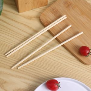 Custom Logo Disposable Chopsticks Round Bamboo Bulk Orders for Favorable