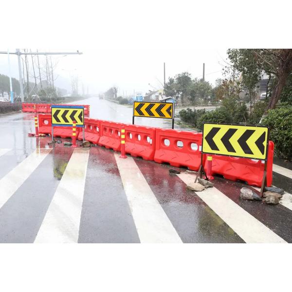 Buy Traffic PPE Plastic Safety Barriers Water Filled Road 2000MM at wholesale prices