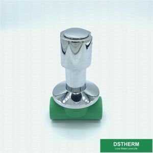 Stop Valve Cartridges Top Parts Chrome Plated Round Hexagonal Handle