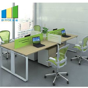 Quality Modern Office Furniture Partitions With Steel Leg / PU Table Surface for sale
