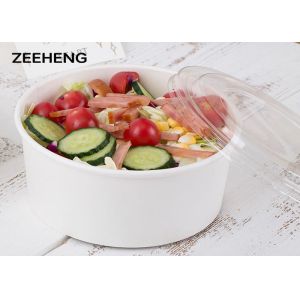 Freezer Safe Disposable Food Grade Paper Salad Bowls