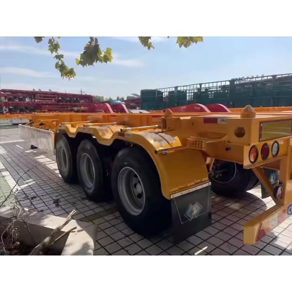 Steel Iron 20ft 40ft 50ft 53ft 2 3 4 5 Axles Frame Shipping Container Chassis Skeleton Semi Trailer